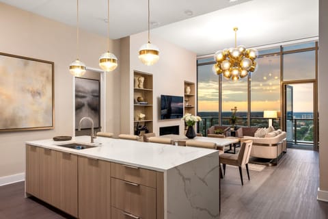 Kitchen, Dining and Living Space
