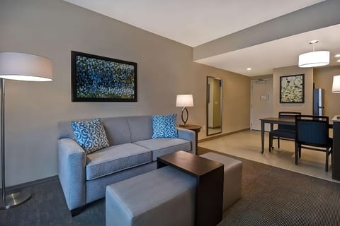 Stretch out on the sofa for a cozy movie night.