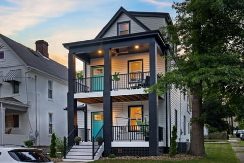 Standout Style, Inside and Out – With bold trim, double decks, and a welcoming pop of color, this home makes a lasting first impression. Situated on the corner of two quiet streets in very walkable neighborhood.