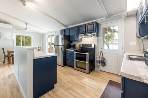 A fully stocked kitchen for meal prep