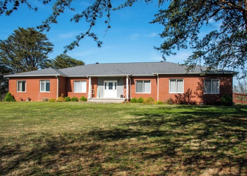 The front exterior of the home welcomes visitors as they arrive.