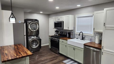 Want to prepare a feast for the family? Our full kitchen has many amenities! \