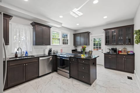 Craft your favorite dishes in our modern and fully equipped kitchen.