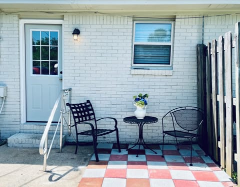 Patio with Charcoal Grill