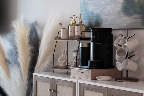 Enjoy our fully-stocked coffee bar for our guests.