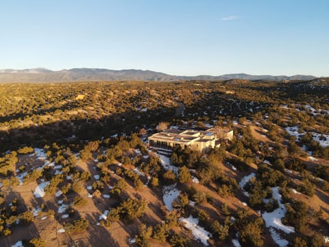 Arial view of Property