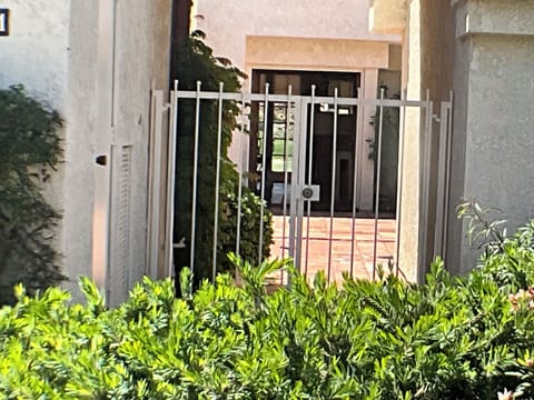 Front gate - leads into garden patio area