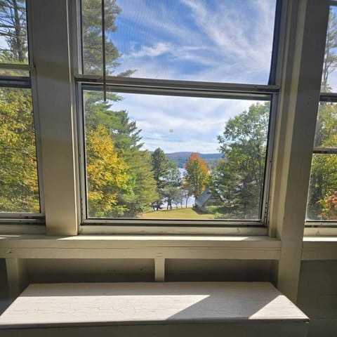 View of the Great Sacandaga Lake from the screen porch
