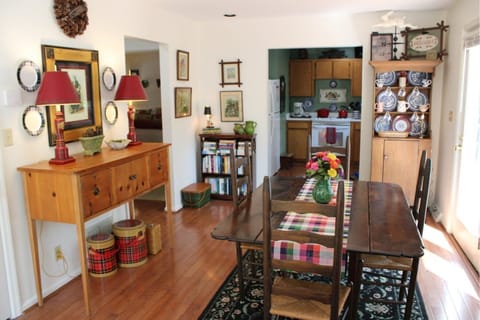 Dining and kitchen areas.