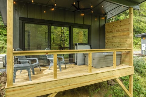 Porch (following hot tub installation)