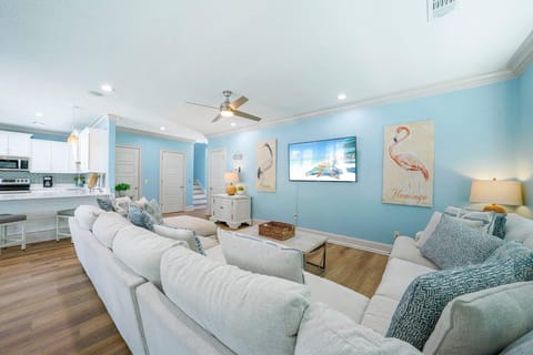 Tangled in Blue - Crystal Beach - Living Room