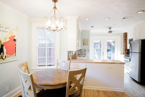 Dining for four in the breakfast nook