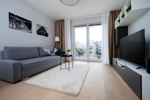 Comfortable Living Room with Sofa Bed and Smart TV | Book Now with RENTUJEMY