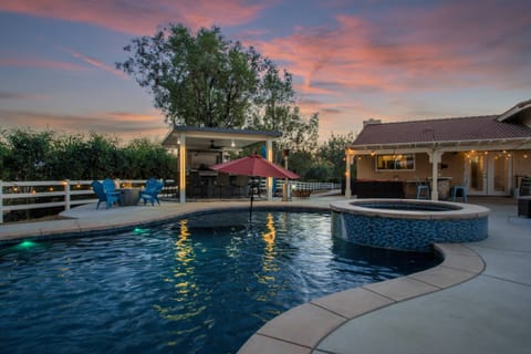 The view during twilight time.