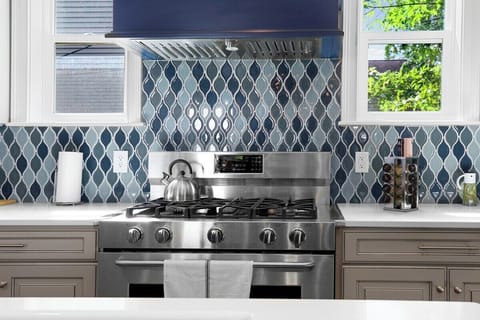 Kitchen oven and spice rack