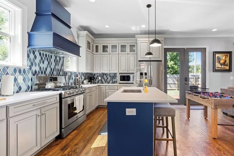 Fully stocked kitchen