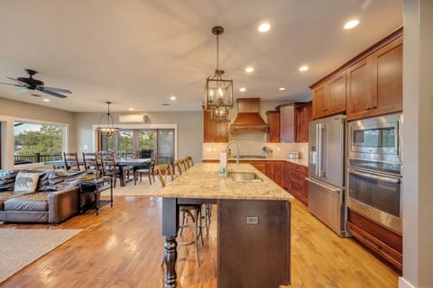 Super Large Chef's Kitchen with a Lake View