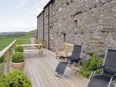 Decking/Balcony | Birkend Farmhouse, Low Row near Reeth