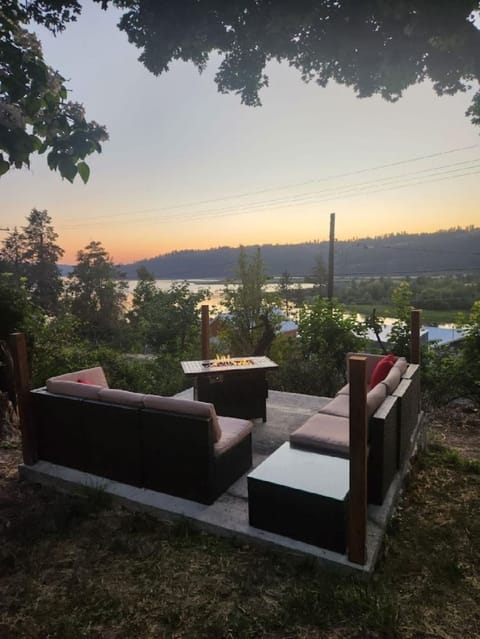 View from gas fire sitting area.