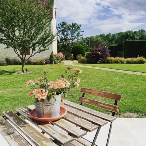 Vue terrasse - Chambre Sologne