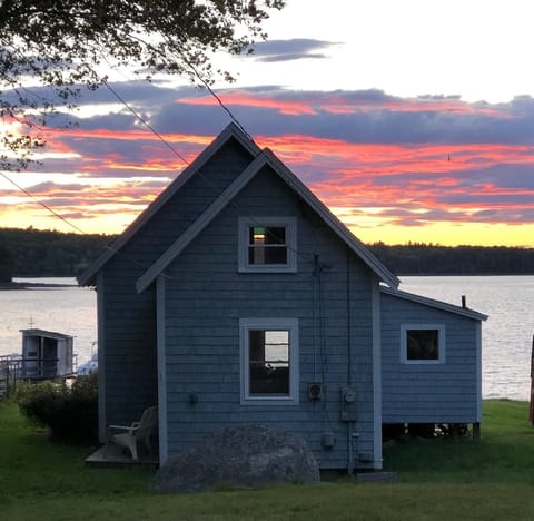 The cottage at sunset