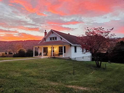 Enjoy scenic sunsets and views in the South Branch River Valley.