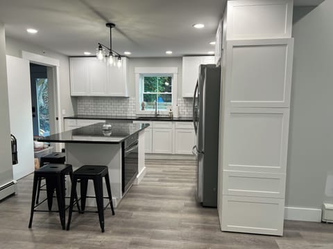 Kitchen with 2 DW, Stove and Wall oven, Micro. 5 seats at island, 3 seats at bar