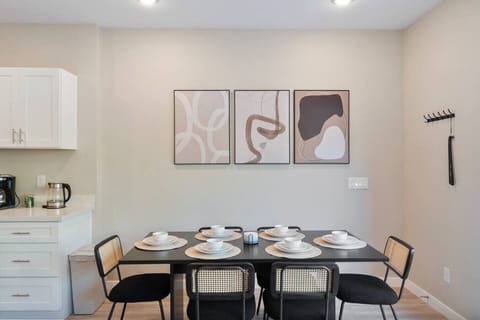 set and ready for dinner party