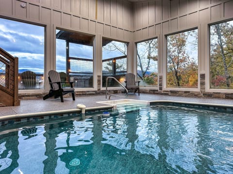 Dive into relaxation in our luxurious indoor pool