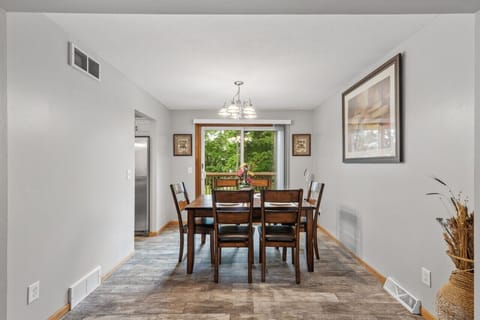 Dining Room with Walkout to Private Deck