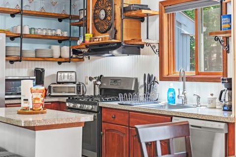 Fully-equipped kitchen.