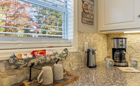 Coffee and amenities supplied for your stay.