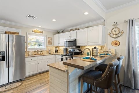 Kitchen has been upgraded with everything needed for cooking and entertaining.