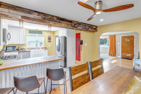 Kitchen and Dining opens up to Living Area, making it a perfect space to gather.