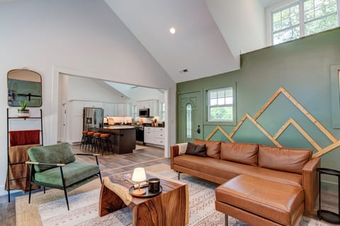 Vaulted ceilings through the whole house for maximum natural light