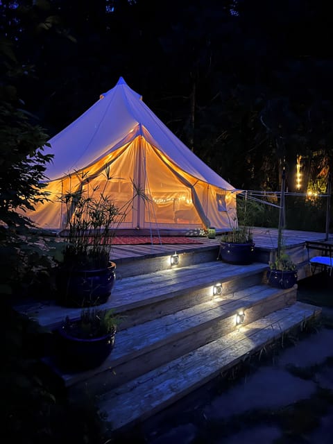 Bell Tent at night