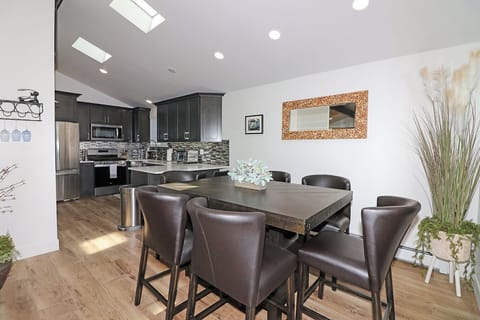 Open kitchen and dining area to entertain and visit with family and friends