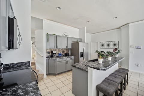 Indoors, Kitchen, Floor, Flooring, Refrigerator