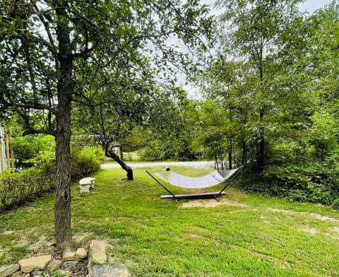 Hammock for an afternoon nap under the peach and pear trees