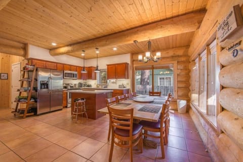 Kitchen is open to the dining and living room