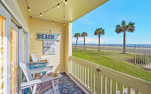 Watch the waves from the private ocean view patio with comfy Adirondack chairs