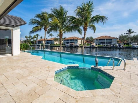 Large heated pool