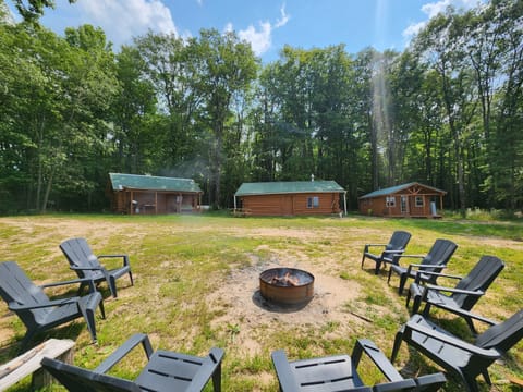 1st firepit near cabins W/Adirondack chairs