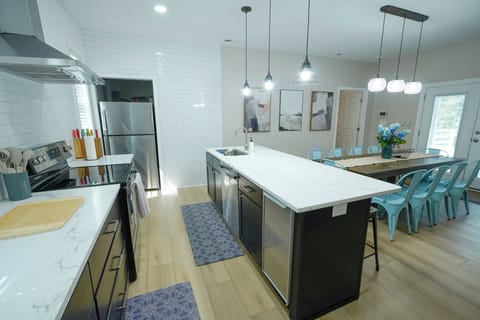 Modern kitchen with new appliances. 