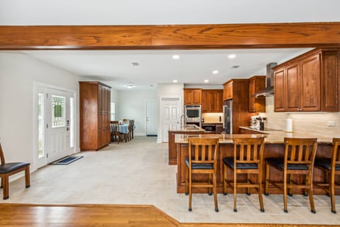 Huge open living areas and brand new kitchen