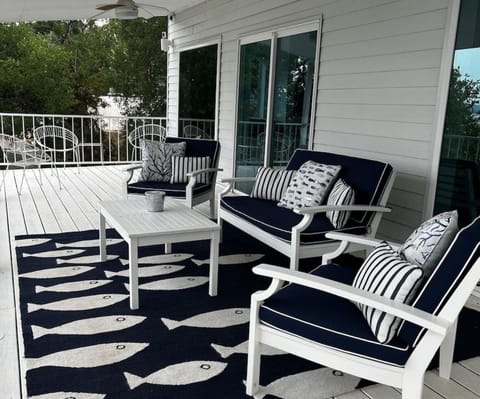 Main floor balcony overlooking Possum Kingdom Lake