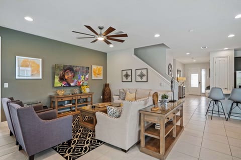 Family movie night will be perfect on these plush sofas and flat screen TV!