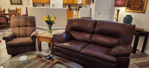 Love seat and recliner chair