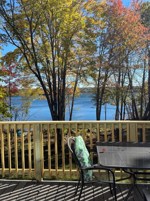 Beautiful view of McGrath Pond from the large deck