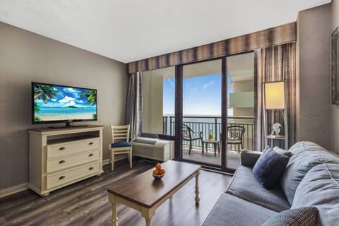 Our living room is perfect spot to gather and enjoy the view!